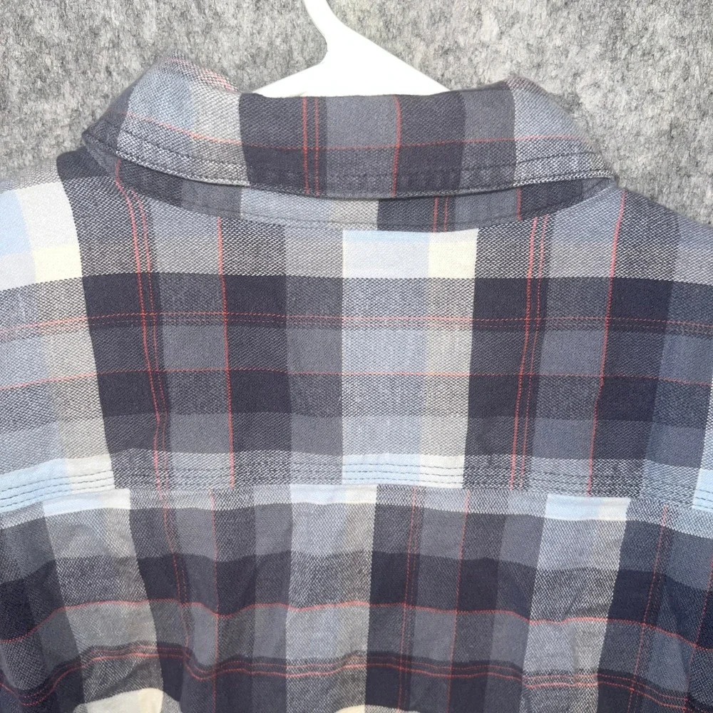 Carhartt Men's Rugged Flex Relaxed Fit Plaid Flannel Shirt XL Blue Grey 104909
